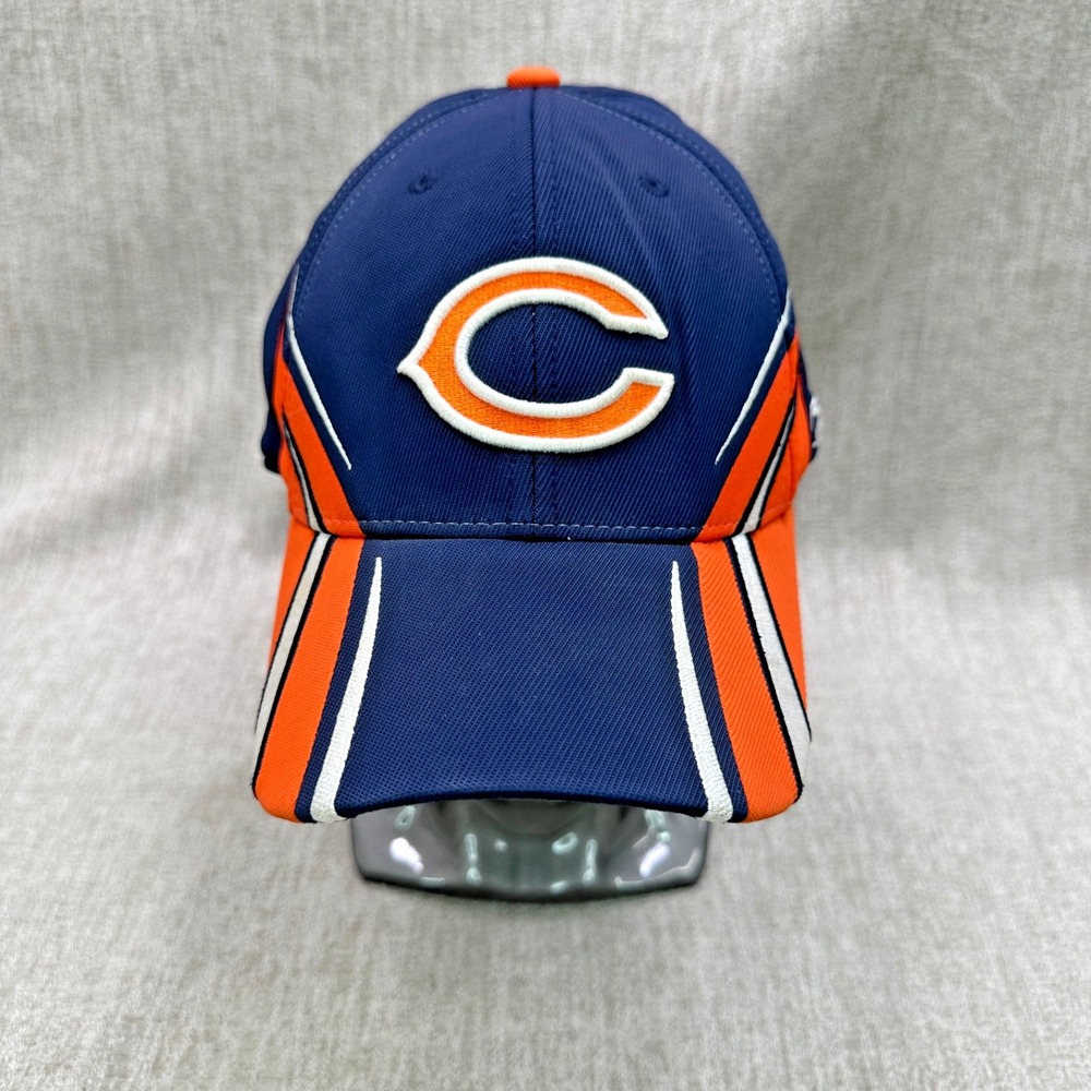 Reebok Flare Out NFL Chicago Bears Authentic Sideline Flex Hat Cap One Size